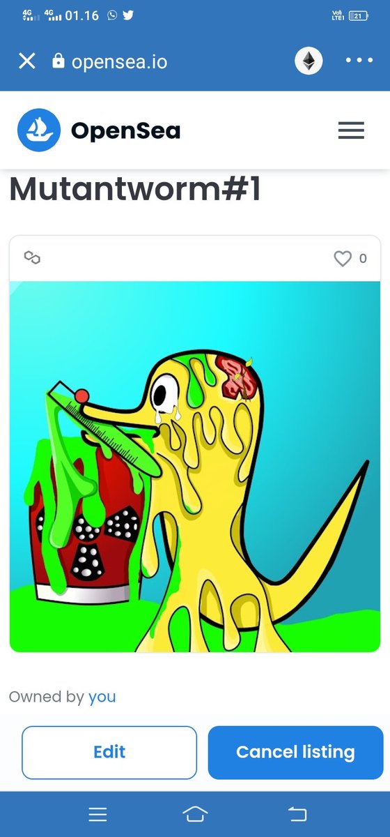 Please Check out my worm at
opensea.io/assets/matic/0…
#NFTs #nftcollector #nftart #NFTartist #NFTCommmunity #NFTCollection #NFTGiveway <a href="/PUMA/">PUMA</a> <a href="/BoredApeYC/">Bored Ape Yacht Club 🍌</a> #NFTdrop