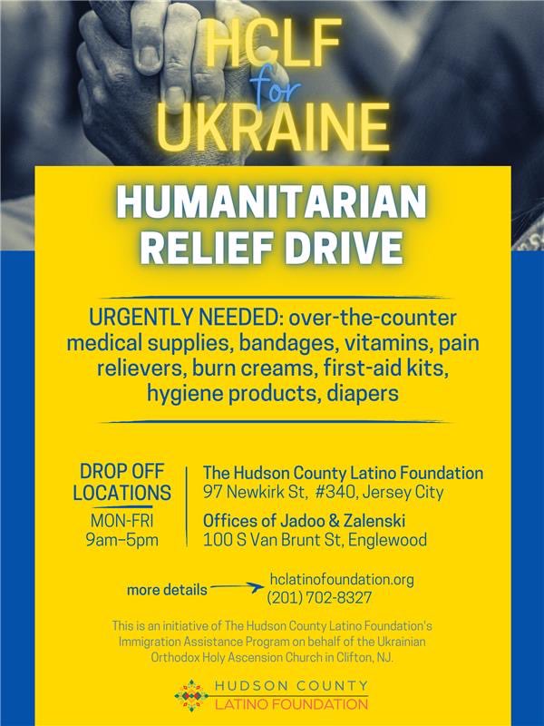 HCLForg's tweet photo. @NJCUniversity @NJCUniversity 👋🏽, hey!  

Our Immigration Assistance Program is hosting this humanitarian relief drive in  Jersey City and Englewood. 

We hope your faculty, students, and administration can support. https://t.co/ic11FFc542