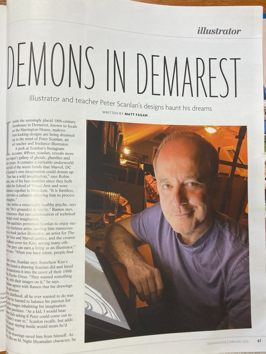 NVDemarest's tweet photo. Check out this month's @201Magazine! NVD Art teacher, Mr. Scanlan's work is featured in this month's edition.  #nvalleyed #supernv https://t.co/7AIzs6NwqC