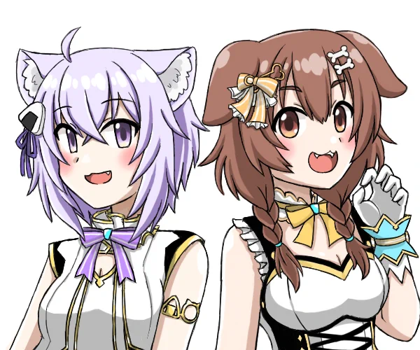 アイドル🐶🐱
#できたてころね       
#絵かゆ 
#おかころ 
