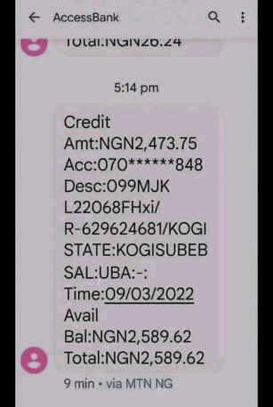 See someone’s salary in Kogi state. Can someone confirm this?