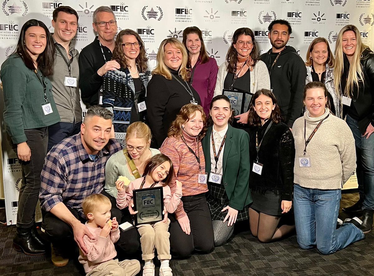 Doc_First's tweet photo. #ThrowbackThursday to the @FLICPolson Film Fest that @ChristiansVoice attended. 
She walked the carpet, snapped pictures with friends and filmmakers and represented our Documentary short film, Grueling Glory. 🎥🎞🎉 
#tbt #throwback #film #filmfestival #montana #documentaryfirst https://t.co/f1vIJ3O1FK