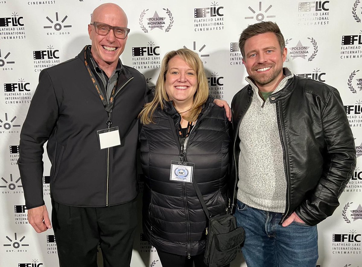 Doc_First's tweet photo. #ThrowbackThursday to the @FLICPolson Film Fest that @ChristiansVoice attended. 
She walked the carpet, snapped pictures with friends and filmmakers and represented our Documentary short film, Grueling Glory. 🎥🎞🎉 
#tbt #throwback #film #filmfestival #montana #documentaryfirst https://t.co/f1vIJ3O1FK