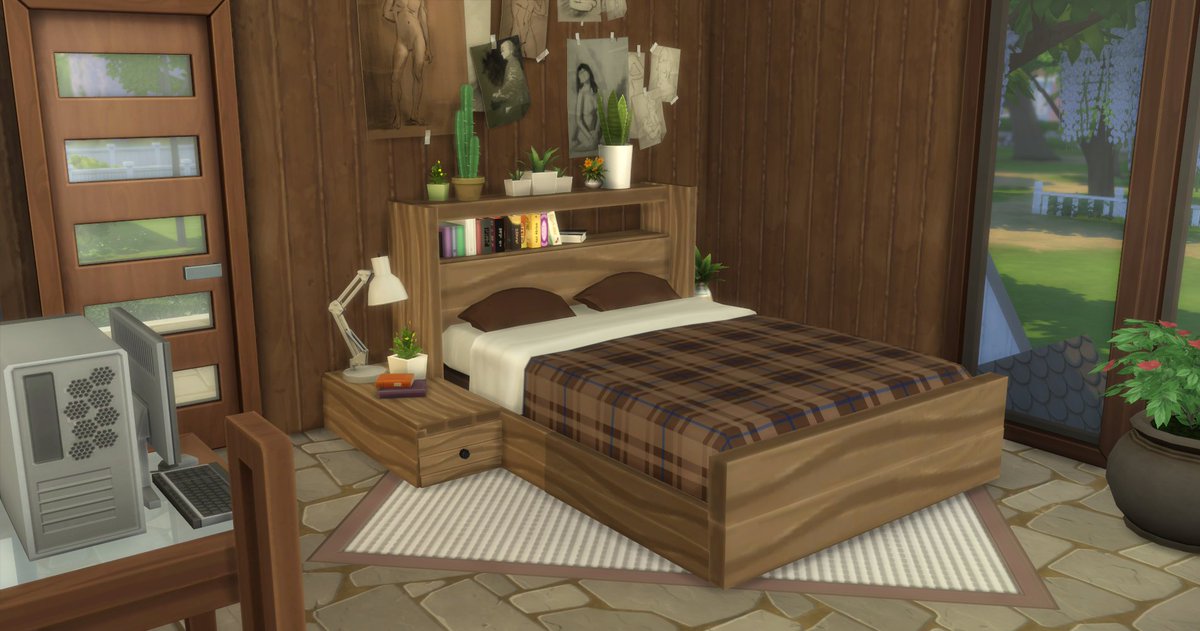 abbysimsaccount's tweet photo. Every time I build with the base game I end up building an A-frame, but this time its asymmetrical! 
gallery id: abbyhevs
#ShowUsYourBuilds #TheSims4 #sims4basegame #Basegame #TOOLmod #noCC https://t.co/VKsPgL8YSC