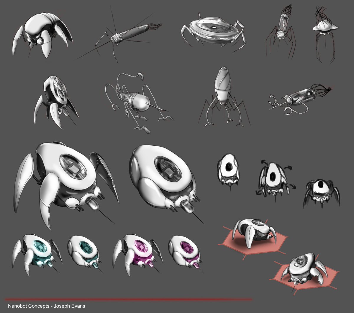FreemanArt1's tweet photo. Forgot to upload this commission work I created. It's some concepts for an isometric tower defence game thats meant to be inside a body as it defends it's self against viruses and diseases. (Part 1/2)
#conceptart #DigitalArtist #creaturedesign #gameart https://t.co/5tEoVLnl3b
