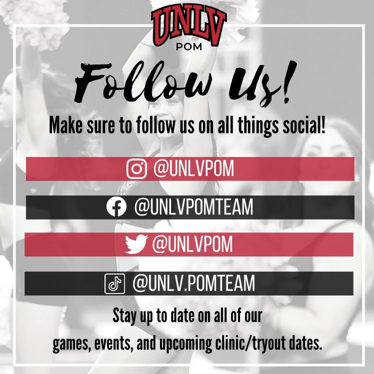 UNLVPom's tweet photo. Make sure to connect with us on all things social 📱❤️ https://t.co/mkZENYvBkb