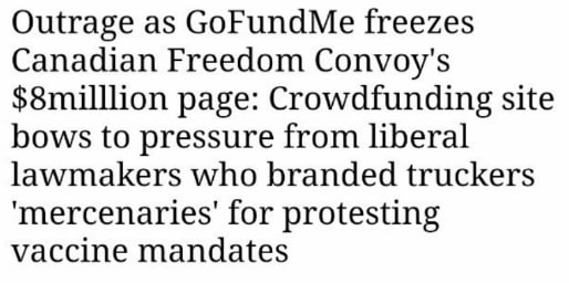 $CFI aims to fix issues that the #FreedomConvoyCanada2022 and many others have been experiencing with #fundraising platforms

You can't freeze #Decentralized assets, thats where #crowdfieth comes in

🗣️t.me/CrowdFiETH
🌎crowdfieth.com

dailymail.co.uk/news/article-1…