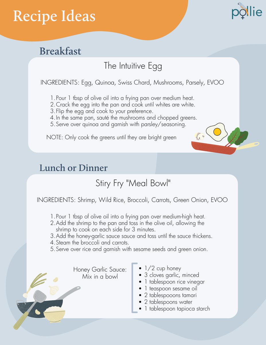 Recipe ideas for happy hormones! #pcos #healthyhabits
