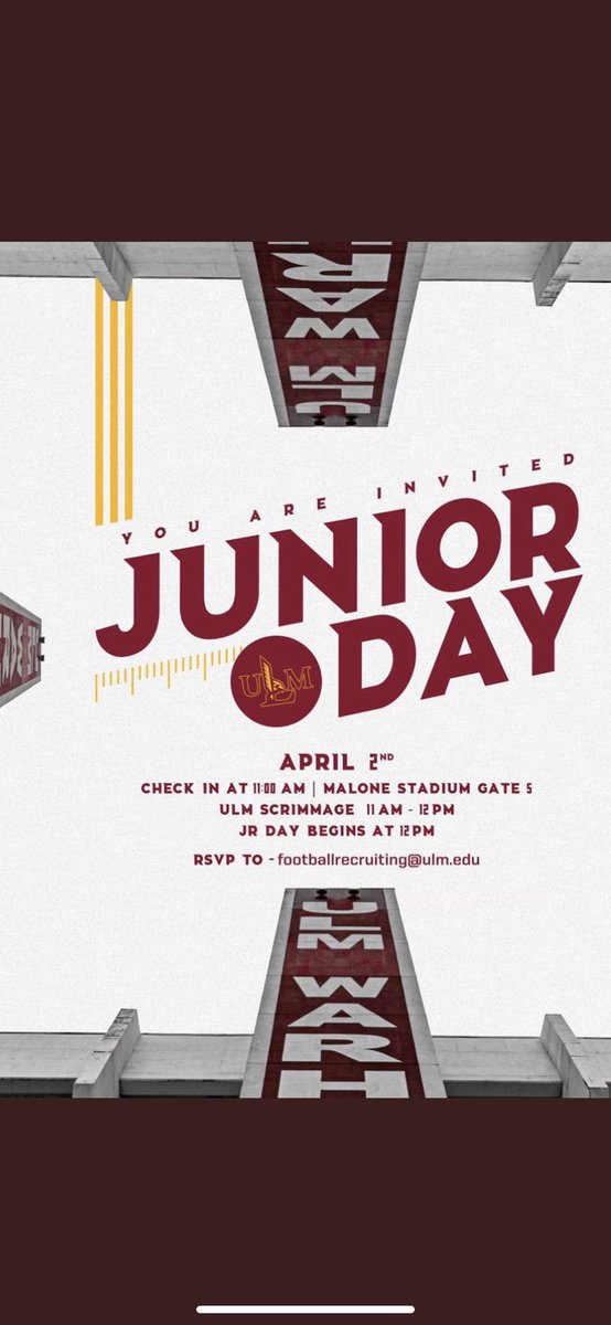 Preciate the invite I will be there📍@iam_dbnation @ULM_FB @CoachJoeWillis @GorillaMyscles @alscott1979