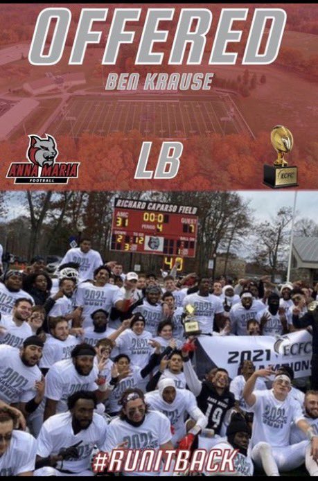 Thank you <a href="/CoachKennedy17/">Michael Kennedy Jr</a> for the an official roster spot! 🔴⚪️ #RunItBack <a href="/AMCAT_Football/">AMCAT Football</a>