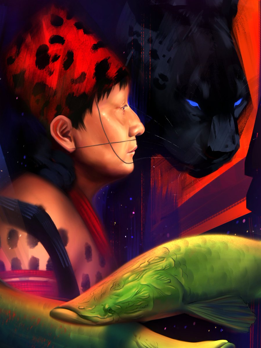 ⚒️ Monograma #Guardian launching on <a href="/SuperRare/">SuperRare</a> Spaces 3/23/22 ⚒️

"This piece pays tribute to Dikimatara Surui, who was a leader of the Paiter Surui tribe at land Sete de Setembro, in the Amazon forest. Indigenous people are the truthful guardians of the forests."
- <a href="/camoleite/">Camila ✶</a>