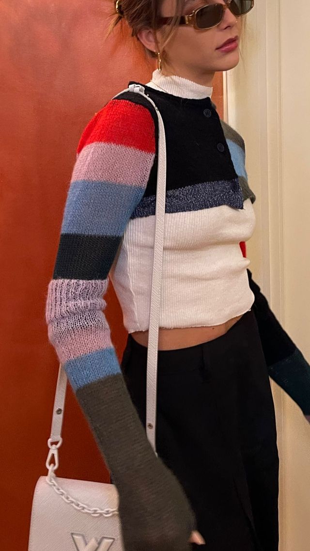 Emma Chamberlain wearing the limited edition Cait Pin! Get yours while they're still hot! 🔥