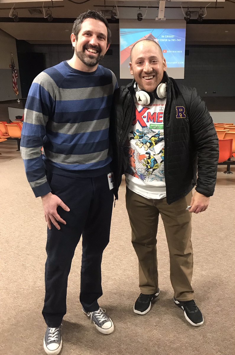 dkunsman's tweet image. Thank you @KevinHinesStory for delivering a message of hope to our students and staff today. Powerful. #teamhopenation #beheretomorrow
