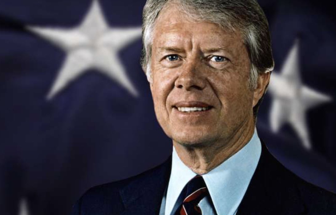 JustinAHorwitz's tweet photo. Nearly 50 years ago, Jimmy Carter attempted to take on the energy powers that be and transition America towards energy independence through clean energy. He lead by example &amp; put solar panels on the White House. He was mocked, and Ronald Reagan tore them down.

Carter was right. https://t.co/Q2qM9tf5l6
