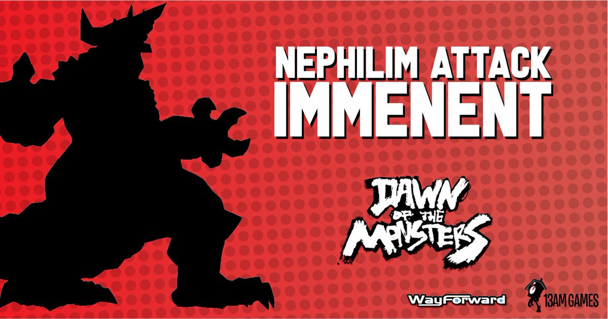 13amgames's tweet image. 🚨WARNING NEPHILIM ATTACK IMMENENT 🚨

Get ready to trash terrible titans from Toronto to Tokyo when #DawnOfTheMonsters smashes on to consoles and PC tomorrow!

Wishlist Now on Steam!
tinyurl.com/2p93m8x8

#Kaiju #beatemup