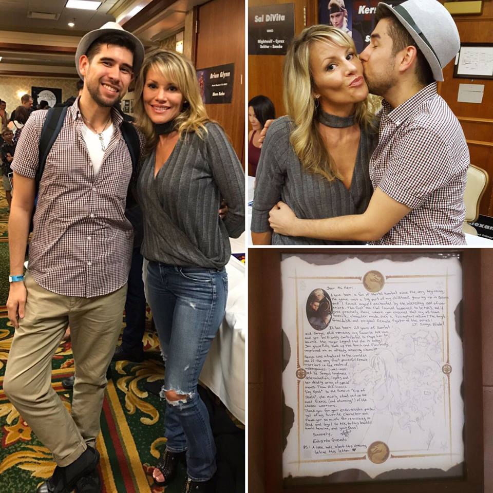 eduqueve's tweet photo. Growing up in Bolivia I never thought I'd ever meet my childhood MK heroes (a dream). Then 5 years ago I met the sweet/badass @KerriAnnGallery, and now 5 years later she's coming to visit me at my home in NY! THE Sonya Blade! My parents are so shocked ๐
#MKFriendship โจ๐๐โจ https://t.co/6oyf1YIFXe