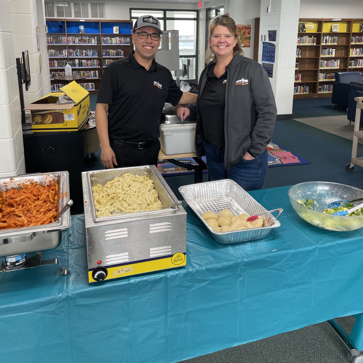 mn_hastings's tweet photo. A huge thank you to Jennifer and Bernardo Melecio for providing lunch for our HMS staff today! We love Lock and Dam Eatery! So grateful for their kindness. https://t.co/Y08bj3gMRc