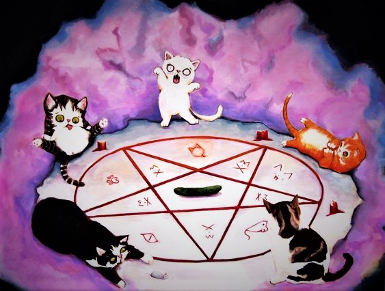 LaughLounge's tweet image. Oh no, the cucumber incident ... praise lucipurr!
#Mutantfan