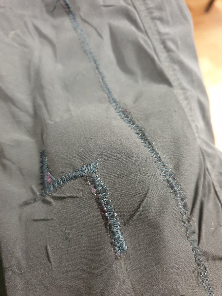 elmers87's tweet photo. Twas merely a scratch! So great to have these trousers that have seen A LOT of adventures ready for more!

Huge thanks to the awesome folk at the Simply Repair South Lakes   pop-up #RepairCafe!

https://t.co/JJo3MJLeMC

#Kendal #MakeThingsLast  #ReduceReuseRepair https://t.co/U9e8jhQJA6