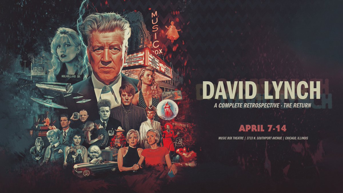 musicboxtheatre's tweet photo. DAVID LYNCH: A COMPLETE RETROSPECTIVE - THE RETURN
April 7th-14th, 2022

Full Schedule &amp; Advance Tickets for all screenings are now available.
Get Tickets Now: https://t.co/9Alt4ntYJU https://t.co/nIQTF7yTPy