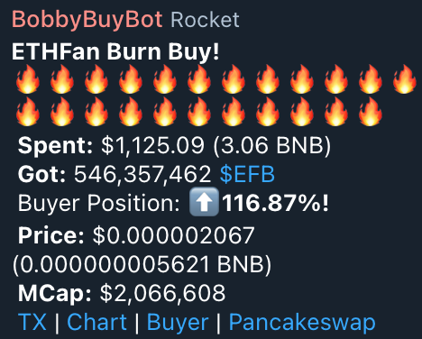 ETHFanToken's tweet photo. $EFB volume is NEVER going to stop... 

Not with over 95% of the supply in circulation and incredible new digital assets &amp; strategies being designed to bolster its volume and investment potential for its HODLr's. https://t.co/U1N2FQPMOe