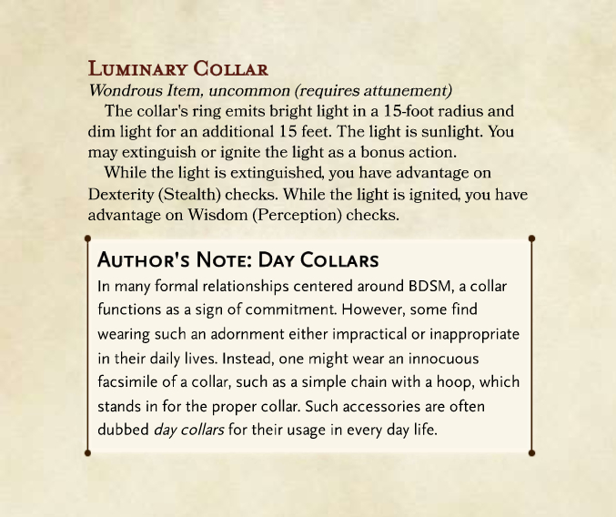 ts_michaels's tweet photo. I've started interspersing little author's notes, to try and include more education in the material. Also, more uncommon items since you have to have a nice breadth of rarities.
#dnd #ttrpg #dnd5e https://t.co/w2FpdBKOea