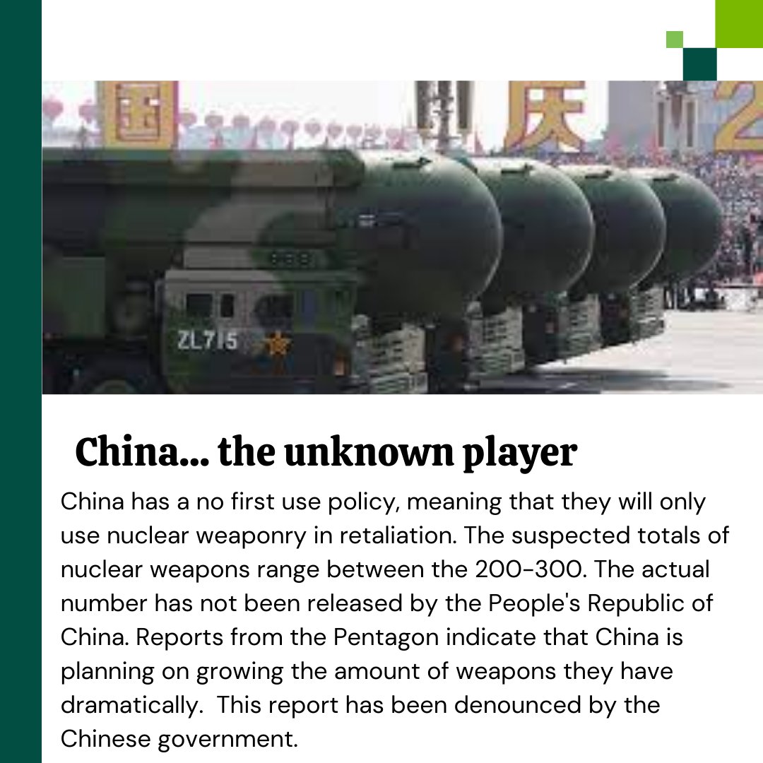 PRCWilmington's tweet photo. Today, we are going to look at the country of China.  Recently, during the Biden Administration, China has agreed to nuclear control talks between the two governments. For more information, feel free to look at these websites:
https://t.co/9w6tT6ms6f
https://t.co/8VQdpyzq3p https://t.co/RJzPJAKUTH