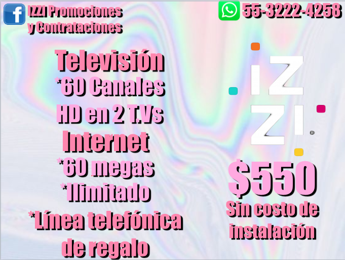 IZZIMX1's tweet photo. Si quieres conseguir las mejores promociones y contrataciones visita nuestro grupo: IZZI PROMOCIONES Y CONTRATACIONES: https://t.co/oKDQXrKPou Si compartes el grupo y te unes a él puedes conseguir increíbles promociones !
55-3222-4258 https://t.co/SiJsluoaOA
