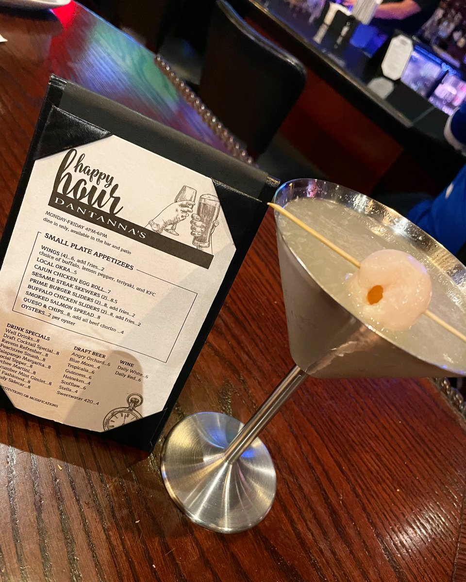 Dantannas's tweet photo. Always thirsty for a Lychee Martini. Come on over for our Daily Happy Hour and imbibe! 🍸😍

#eatdantannas #buckheadhappyhour #atlhappyhour #lycheemartini #atldrinks https://t.co/5KQMA91peB