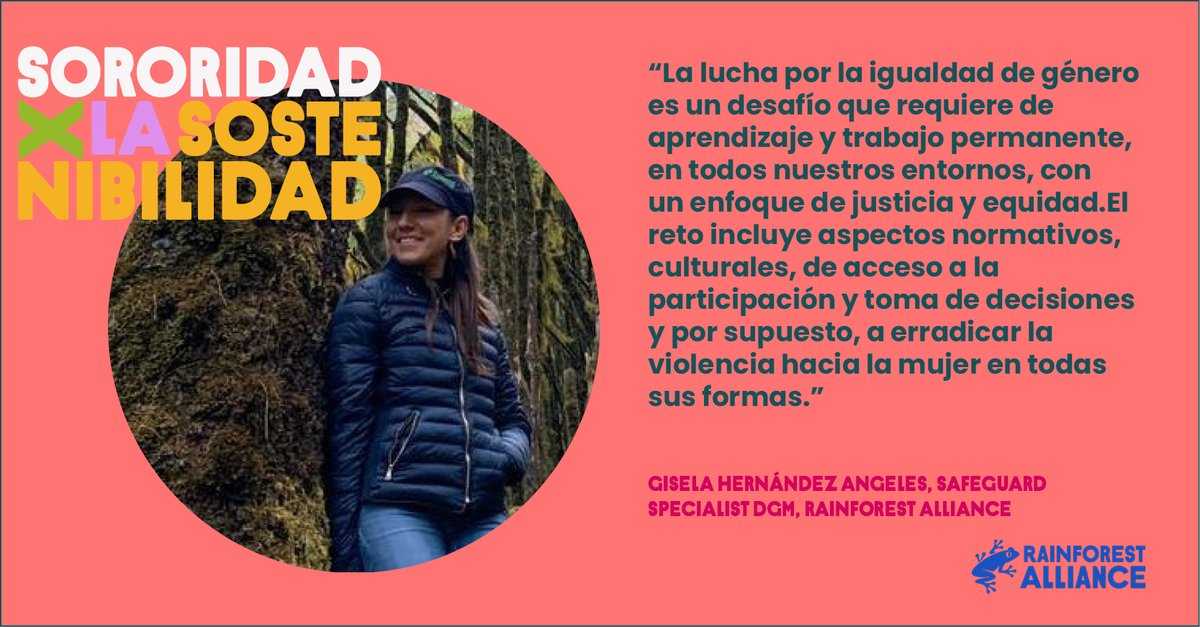 Para lograr la #Igualdaddegénero se necesita de las acciones de todos los frentes y sectores. Gisela Hernández del <a href="/mde_mexico/">MDE México</a> en México, nos comparte su perspectiva como líder de las salvaguardas ambientales y sociales de esta iniciativa.
#SororidadXSostenibilidad