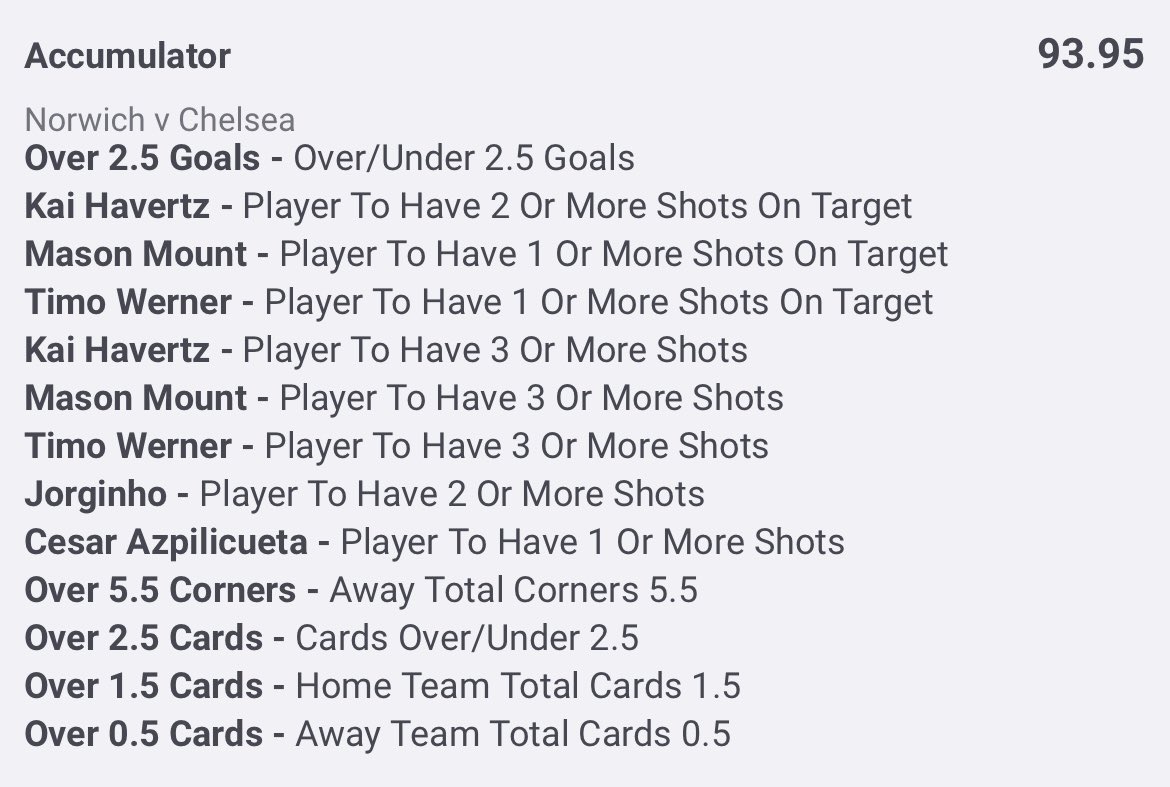 Soggy_Tips's tweet photo. Do you think Chelsea can get in another 7-0 in the reverse fixture tonight?⚽️⚽️⚽️⚽️⚽️⚽️⚽️
There’s going to be shots galore &amp; Atkinson averages 3.58🟨per game so here’s where my tip is 🤞🏻
#GAGFATO #NorChe #GamblingTwiitter #BetBuilder https://t.co/HutBLHtvb8