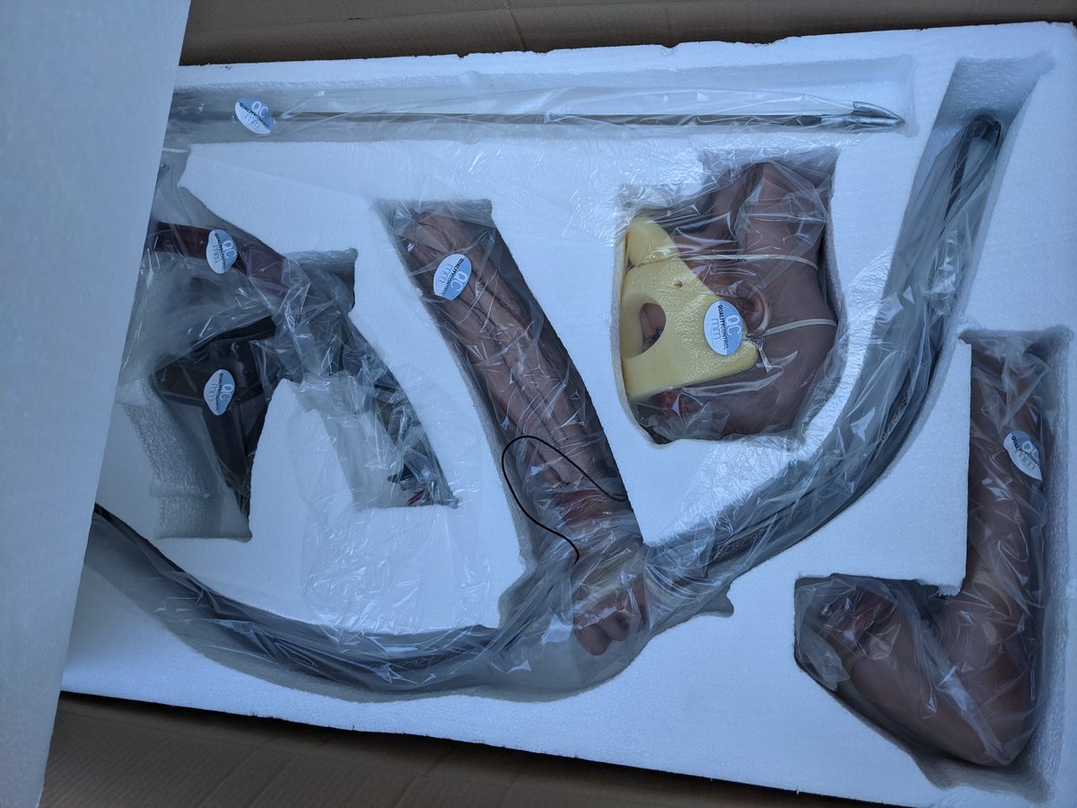 GameHistoryOrg's tweet image. Put together our Lara Croft statue today but I think I did it wrong