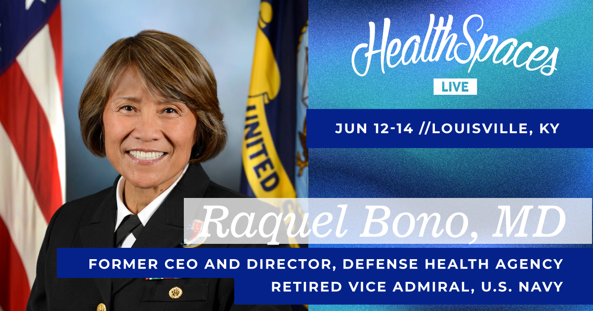 HealthSpaces's tweet photo. We are thrilled to share that Vice Admiral Raquel Bono, MD will be joining us as a keynote speaker at HealthSpaces taking place June 12-14 in Louisville. Learn more and request an invite here 👉 https://t.co/7HVOHdtWQX #healthspaces https://t.co/u2nX2jDscZ