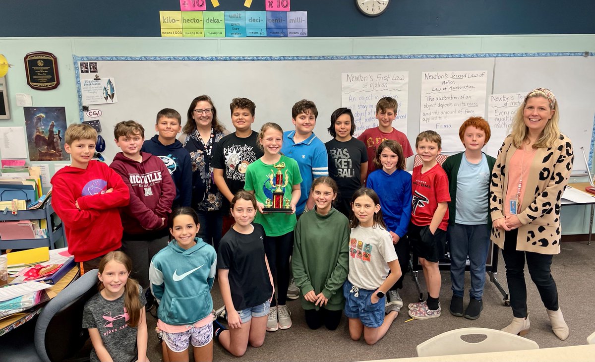 OCSD1's tweet photo. Congratulations to Bluewater Elementary’ s Academic Team! They placed second in the Knowledge Master Open! This qualifies them for a national competition in June. The team is coached by Mrs. Erk and Mrs. Brown.
#NextGenOCSD https://t.co/WXqY4QdcBP