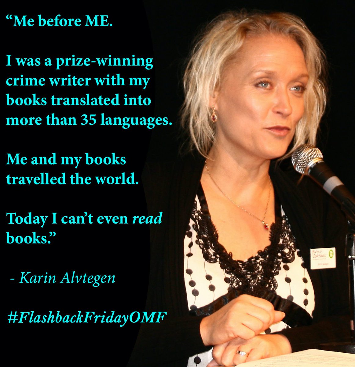 OpenMedF's tweet photo. OMF is turning 10 years old! In 2012 we welcomed Karin Alvtegen, one of Scandinavia’s most widely read and appreciated authors, as our third OMF Ambassador: https://t.co/pfueAXJrCi.
Check out our milestones: https://t.co/U05A9E0Kxe
#10yearsofHope https://t.co/KgOkfSBLtu