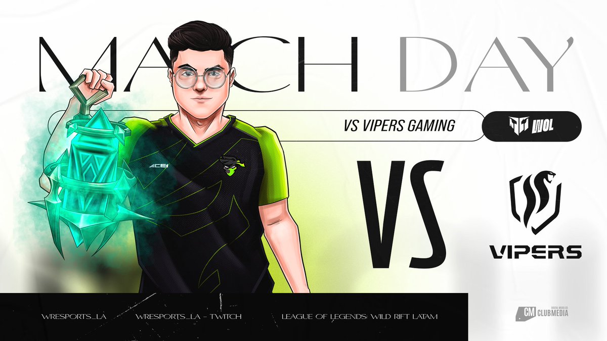 #WR| ¡Vuelven los WOL!🤟🏼

Toca volver a la grieta para un nuevo enfrentamiento.

🏆| <a href="/wresports_la/">Wild Rift Esports LATAM</a> 
🆚| @VipersGamingGG 
⏰| A partir de las 17:00 🇨🇱 (2do encuentro)

¡Es momento de mostrar nuestro gran nivel!
#FearTheNinja