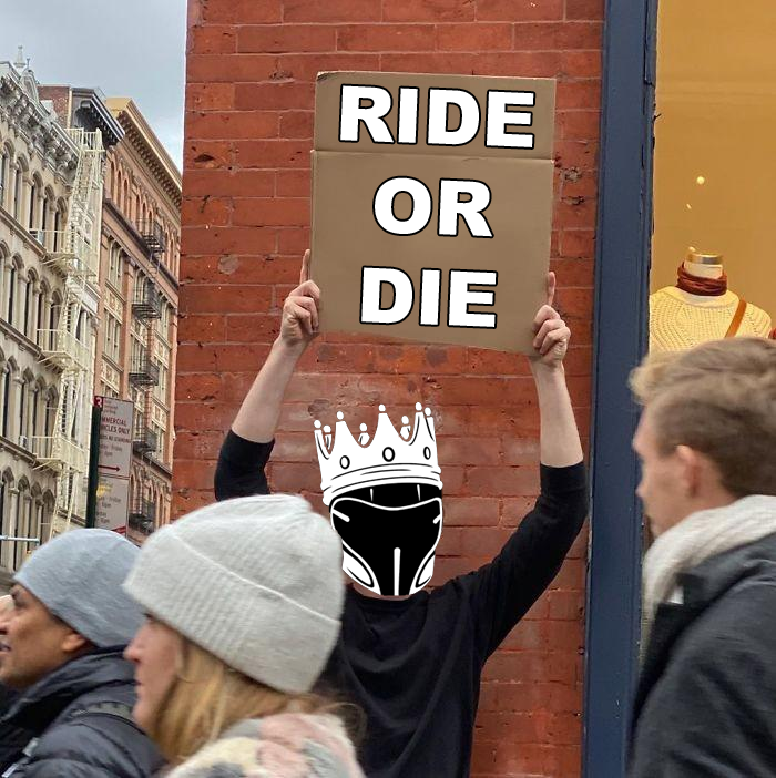 RideorDieNFT's tweet photo. GM, need a memer? Got you: I love memes.
Let's play a game: each time we post a meme, you get a template and you use it below: deal ?
#RoDC #RideOrDie ☠ https://t.co/CKZkYkAYOw