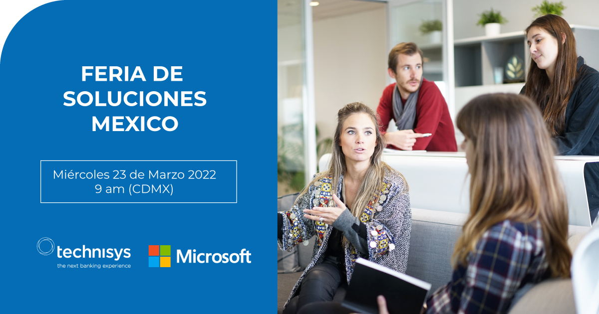 Los Invitamos a la Feria de Soluciones México 2022
Donde se presentarán las soluciones más modernas y útiles!

Miércoles 23 de Marzo 2022, 9am hora CDMX.
Regístrese gratis en el siguiente link: hubs.ly/Q015Gq320