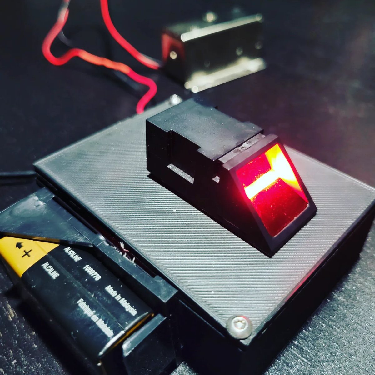 circuitemakes's tweet photo. The original Design vs the new design! This arduino project uses the @adafruit fingerprint sensor! #electronics #engineering https://t.co/ONubif9SJc