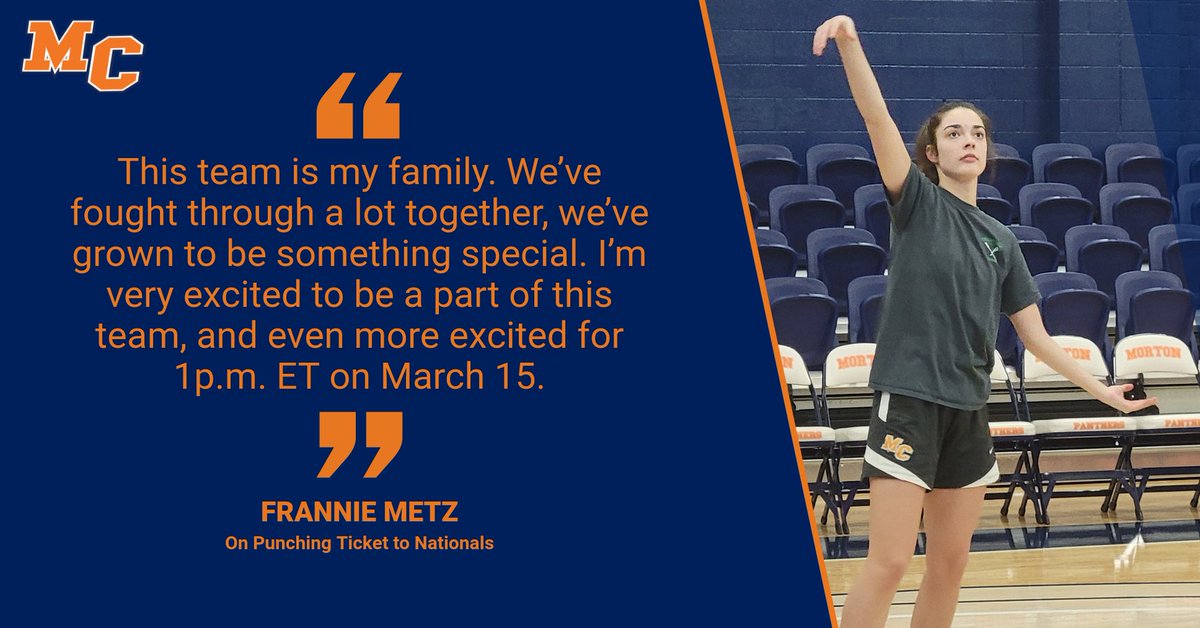 Frannie Metz posted a career-high 29 points for @MortonJCWBB in the Region IV Semifinal. Averaging 12.3 PPG, 2.3 AST, and 2 STL while shooting 64% from the floor and 41.6% from three in the postseason, Metz cannot wait for March 15!
#WeAreMC