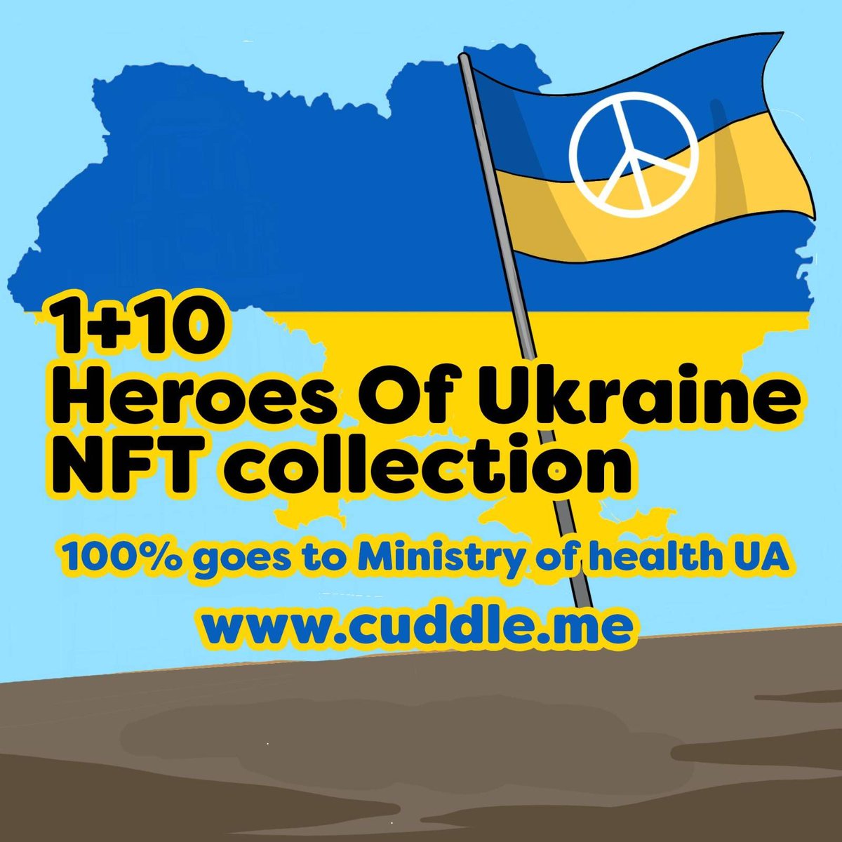 "Heroes Of Ukraine" - exclusive NFT collection of 1+10 collectibles of renown Ukrainians out now! 100% of the profit goes to Ministry of health <a href="/MoH_Ukraine/">Ministry of Health of Ukraine</a> in transparent way. Starting with Nr.1-only fractionalized NFT out of 11. The HERO <a href="/ZelenskyyUa/">Volodymyr Zelenskyy / Володимир Зеленський</a> #NFTCommunity #UkraineWar
