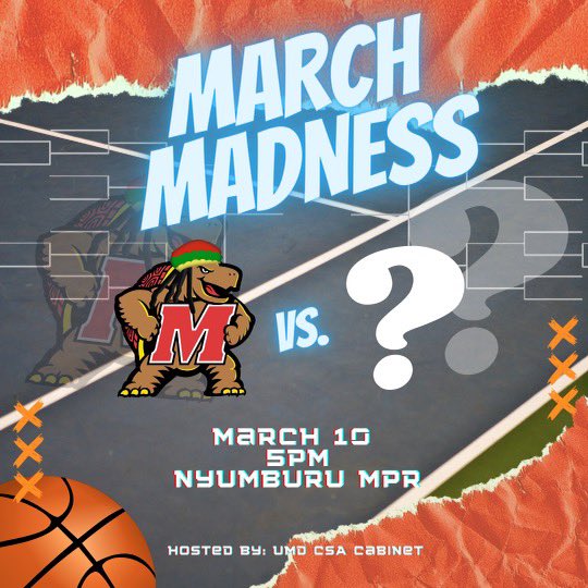 UMDCSA's tweet photo. It’s #CSAThursday! Come out to the March Madness GBM hosted by cabinet! https://t.co/dN5Mm8ypgN