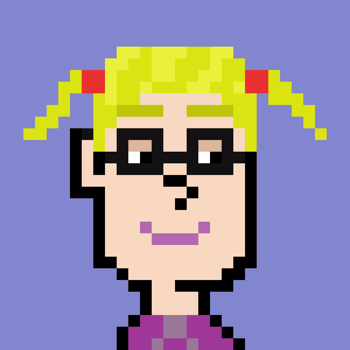 Nerd_Punks's tweet photo. Hey #NFTCommunity, this is: #NerdPunks 0171🚀
✅women led #NFTProject
✅Floor price: 0.001 ETH
✅Polygon, no gas
✅hand pixelated
✅unique 1/1
✅26 owners
✅198/5000 online
✅38 Total Sales
#NFTCollection on OpenSea:
▶️▶️▶️https://t.co/BUfFZDodj3
#NFT #NFTCollection #NFTArt https://t.co/a6geTsA42X