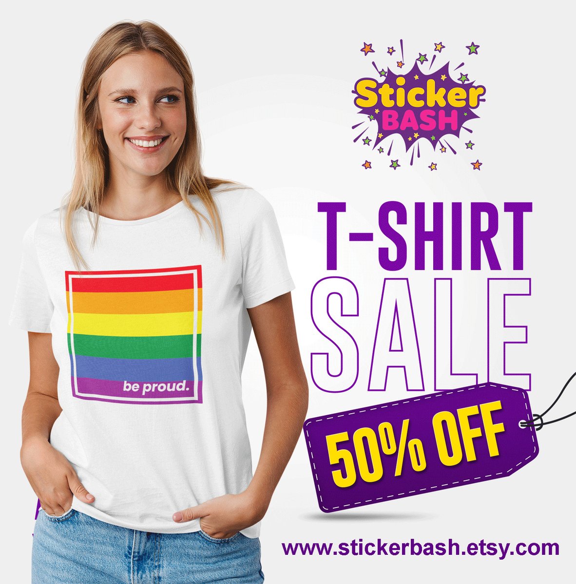 Grab it while it's hot 🔥 Our t-shirt sale is extended for another week❗️ Get yours now at stickerbash.etsy.com 👈👈
.
.
.
#tshirtsonsale #personalizedtshirts #logoshirts #companyshirt #graphictshirt #cheapgraphicteesmens #cheapgraphicteeswomens #etsytshirtshop #printedtees