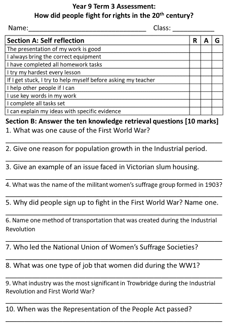 sehartsmith's tweet photo. After reading @richkbristol OBHD post @histassoc I thought I'd share the KS3 assessments we have implemented this yr. 
- Y7-9 have 3 assts a yr
- 10 retrieval qu from content covered
- Interp qu, tick boxes then how far agree
- Source qu, tick content/prov then what can learn https://t.co/uLmdpXifYX