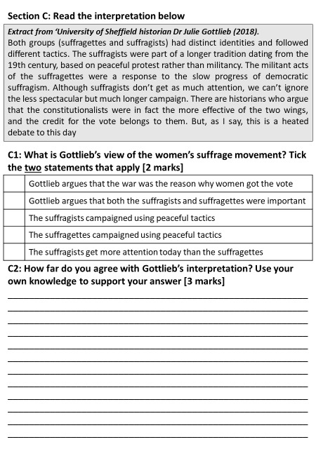 sehartsmith's tweet photo. After reading @richkbristol OBHD post @histassoc I thought I'd share the KS3 assessments we have implemented this yr. 
- Y7-9 have 3 assts a yr
- 10 retrieval qu from content covered
- Interp qu, tick boxes then how far agree
- Source qu, tick content/prov then what can learn https://t.co/uLmdpXifYX