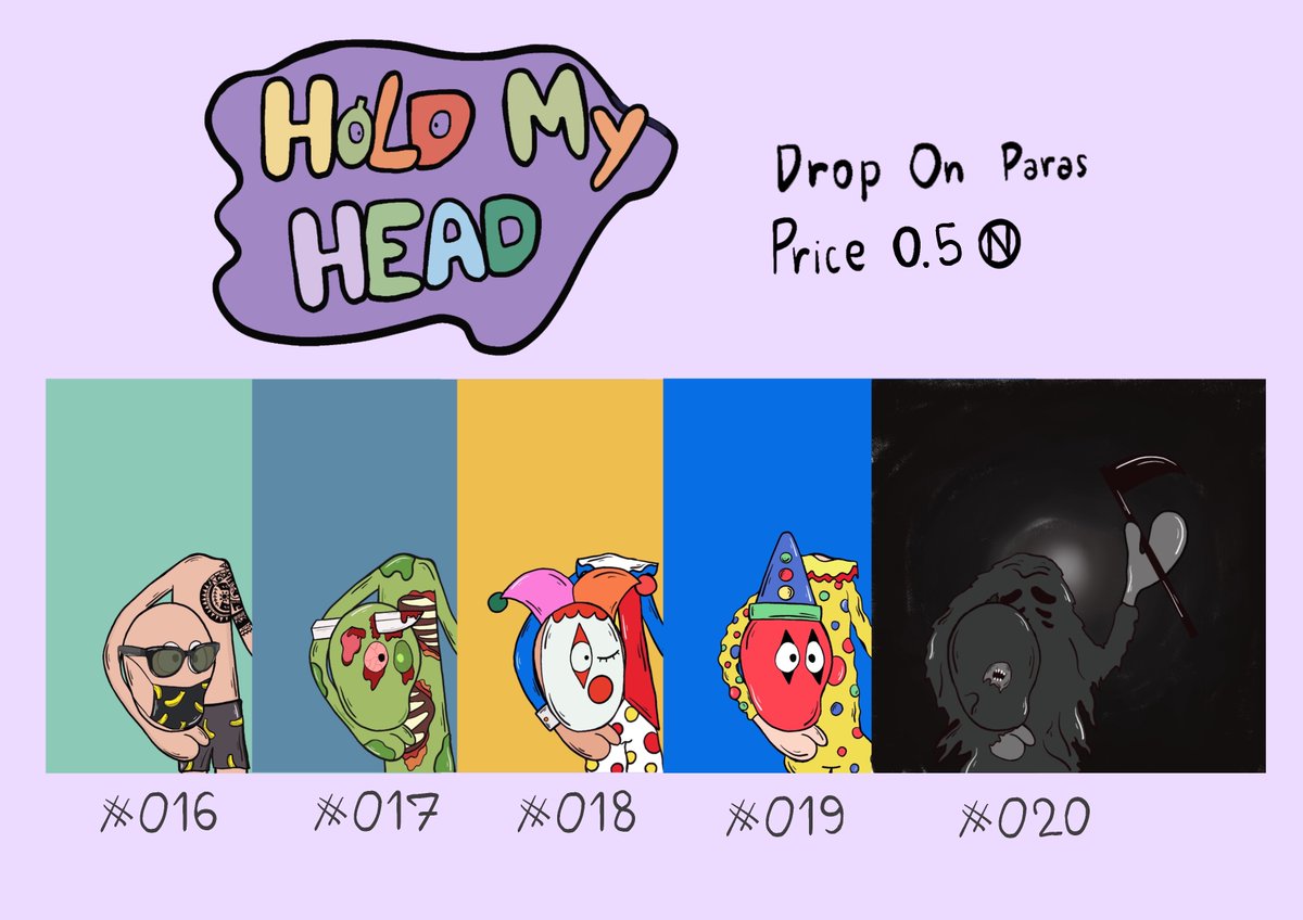 Thntt8's tweet photo. 🌊 New Drop 👻
Hold My Head 016-020
https://t.co/uoHeYOIaGn
#NFT #NFTCommunity #NFTTHAILAND #NFTThaicommunity https://t.co/OlevtMCZDO