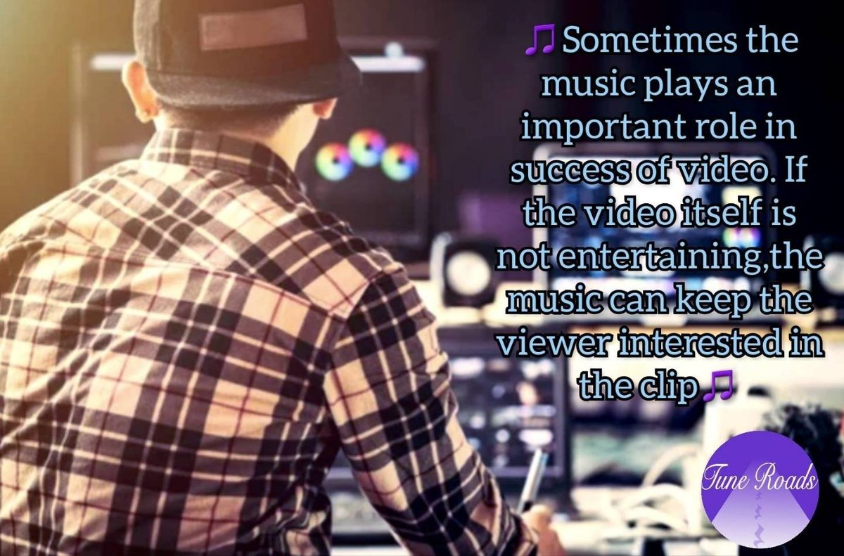 Tuneroads's tweet image. 🎵background music It not only affects how the audience perceives your video, but also plays a vital role in delivering your message🎵

🎶So, if you don't ever use background music for videos, consider it.