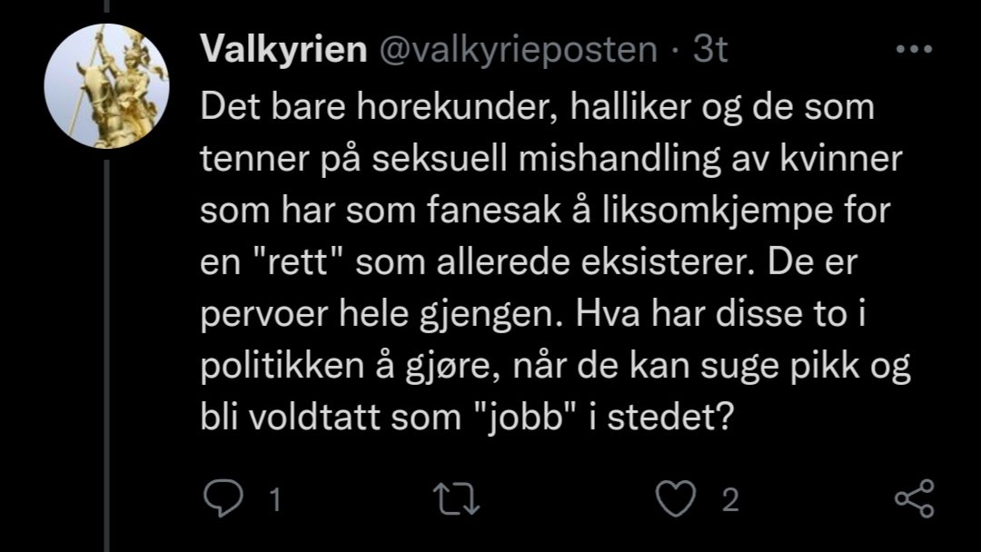 Avslørte hun sin egen identitet nå?

Synes jeg har hørt det her før, også den gang mot unge venstre. Bare skrikende på et parolemøte. 🙃