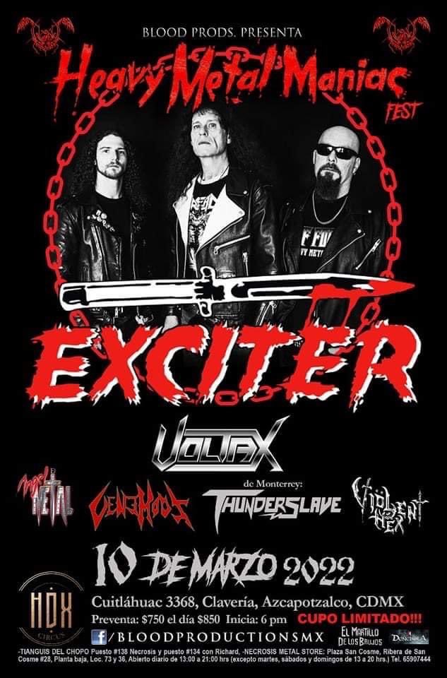 BBeat105's tweet photo. #BloodProductions presenta hoy a @ExciterBand en el @hdxcircusbar, además estarán los de @Voltaxband, #AngelDeMetal, #Venemous, #Thunderslave y #ViölentHëx

A quiénes veremos por allá?

#StayBlast
#BlastBeat105 https://t.co/fXTf5VHssW